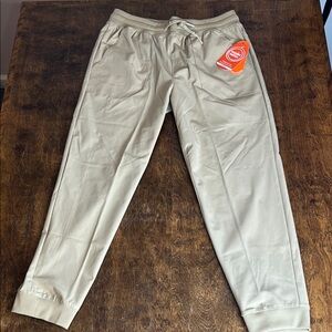 Wonder Nation Tan Formal Bottoms with‎ Elastic Waistband